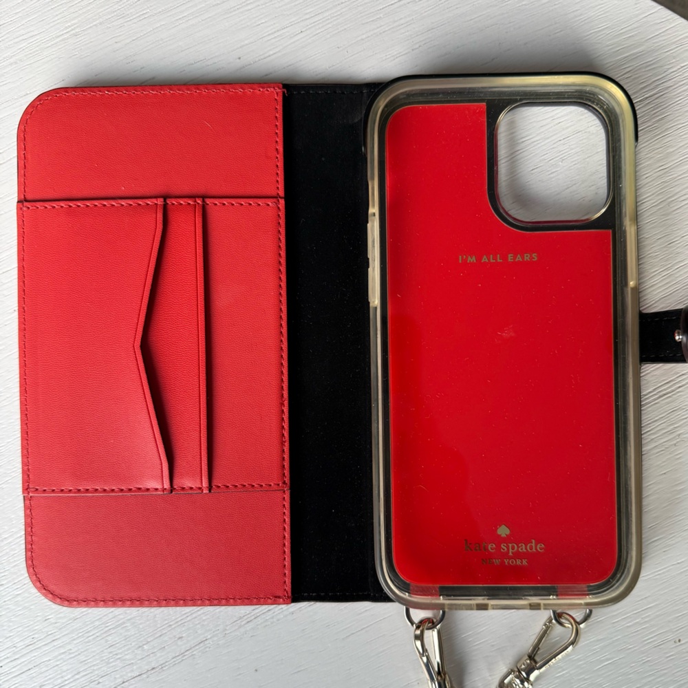 Kate Spade Orange Phone Case with Card Slots